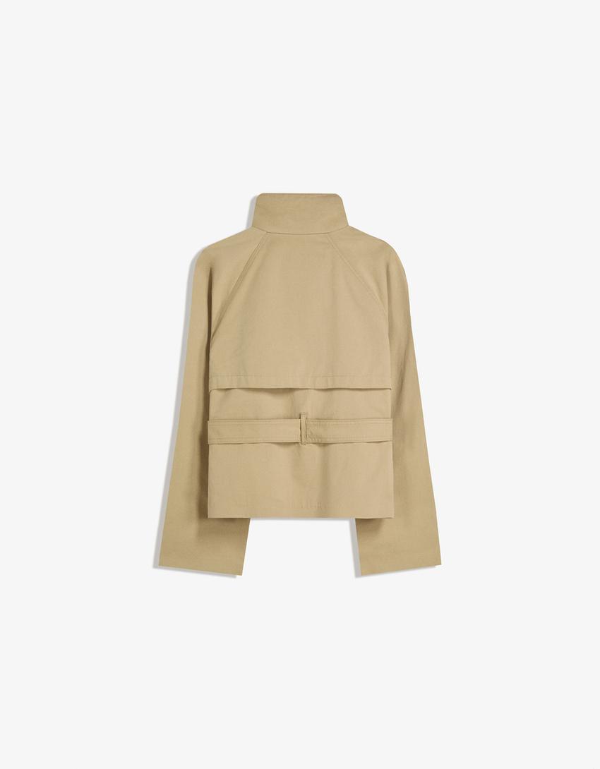 Avira - Cropped Trench Coat
