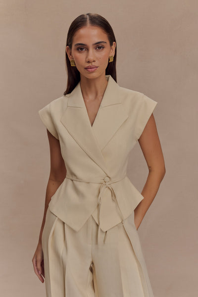 Andina - Shortsleeve Linen Top