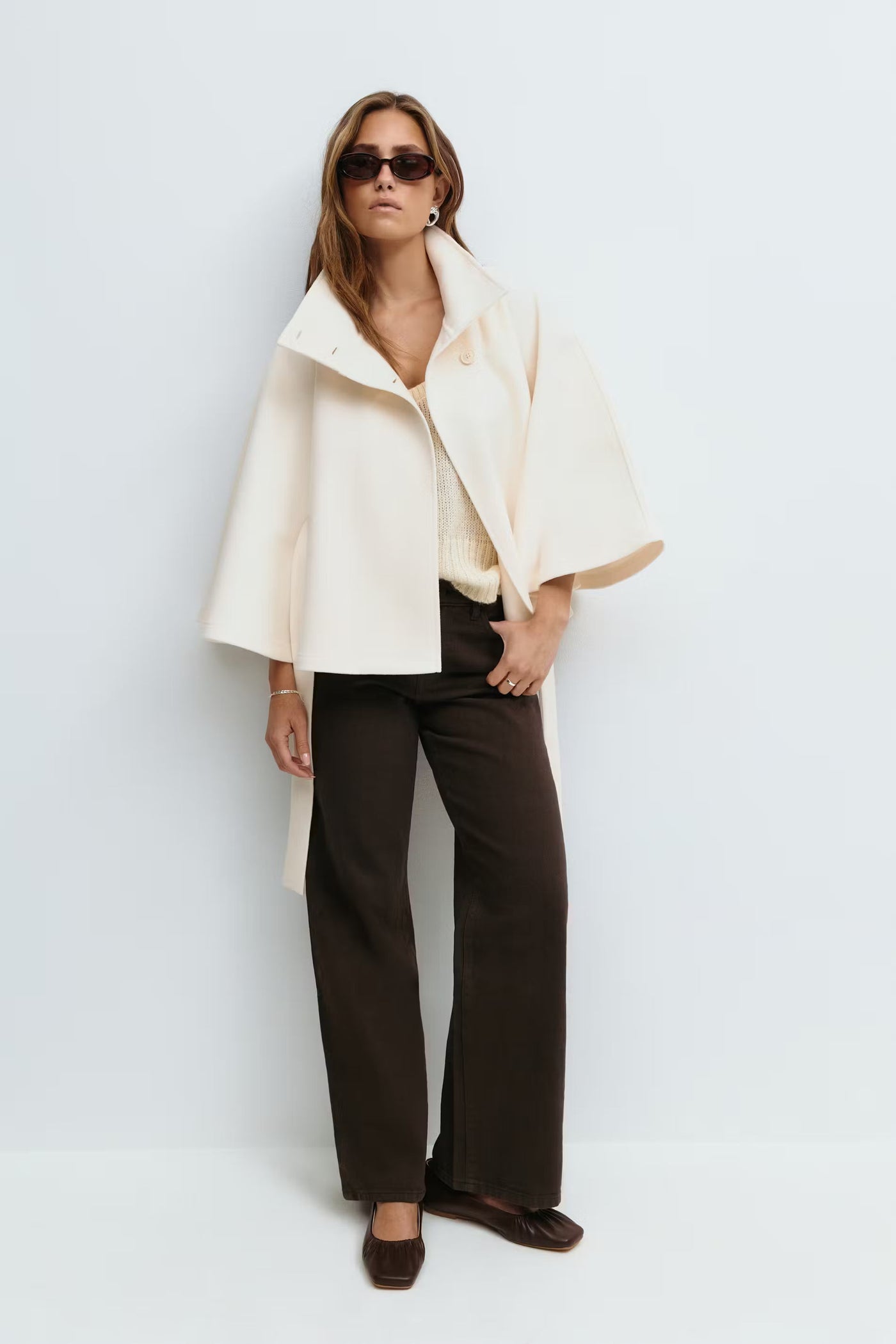 Liora - Belt Cape Jacket