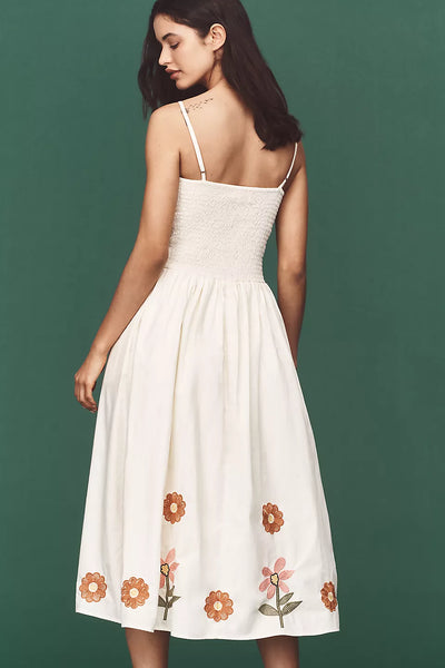 Calista Midi Dress | Soft Bloom