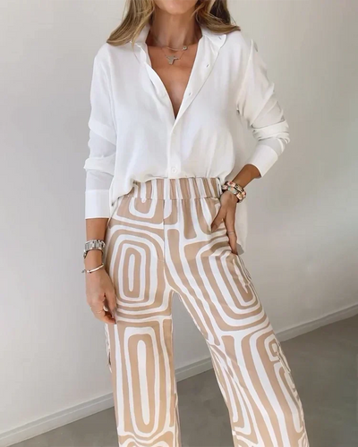 Bellory - Pantalon (+ Gratis Witte blouse)