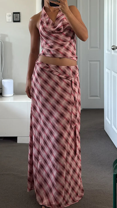 Amalfi - Halter Top & Maxi Skirt Set