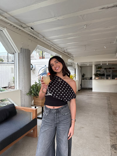 Kimmie | Polka dotted top