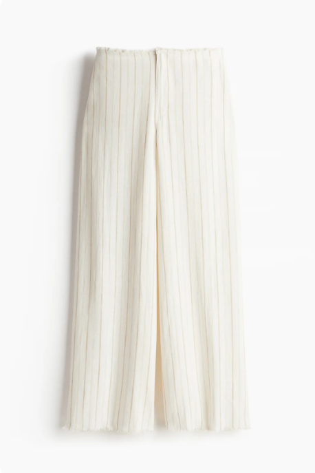 Chloe | Relaxed Fit Linnen Mix Broek