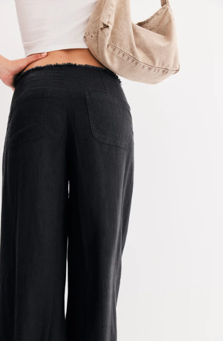Chloe | Relaxed Fit Linnen Mix Broek