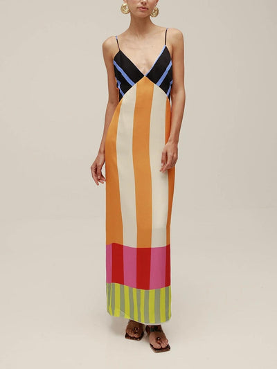 Wyleen | Floral Long Dress With Wrap Fit For Sunny Days