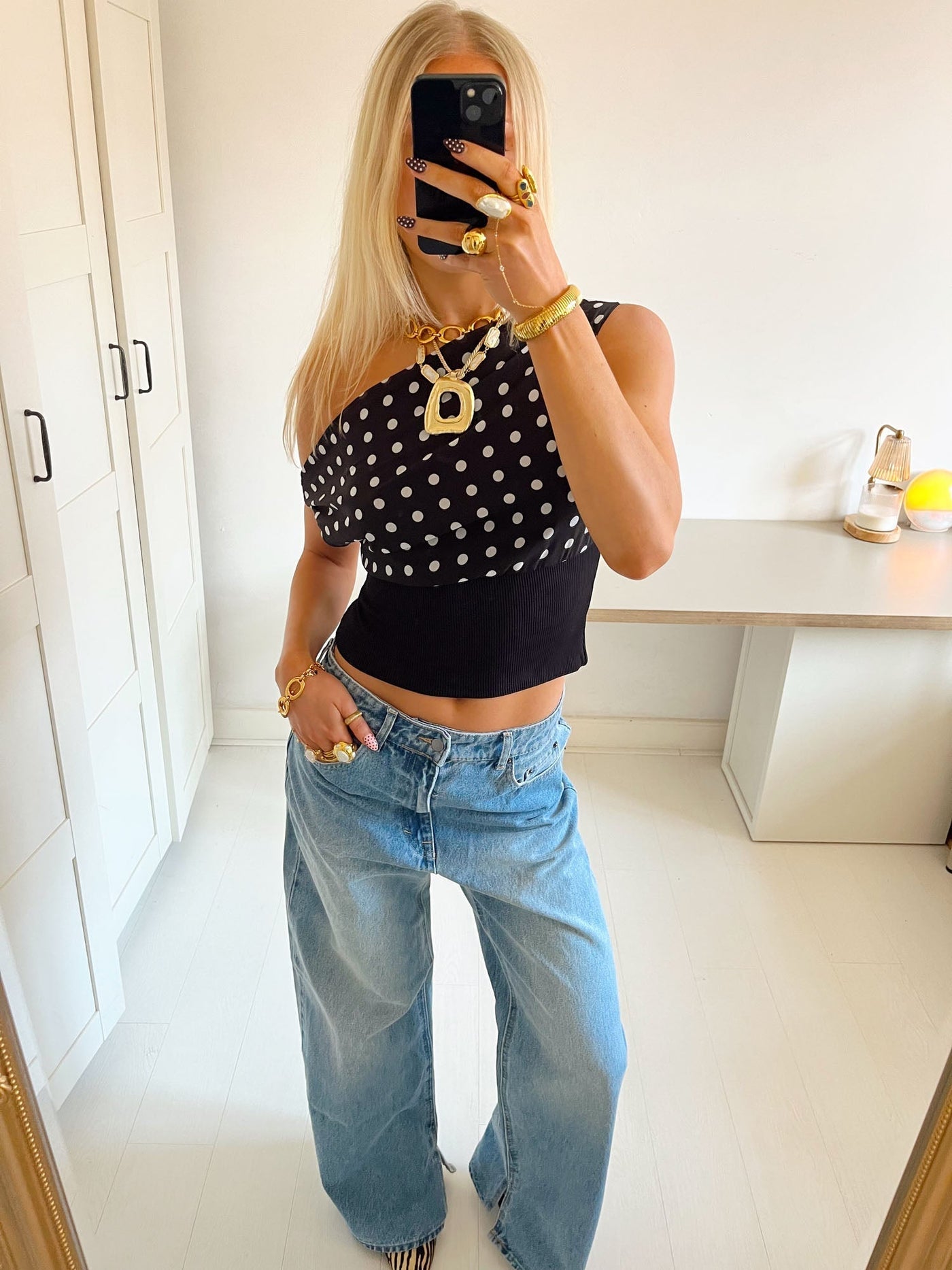 Kimmie | Polka dotted top