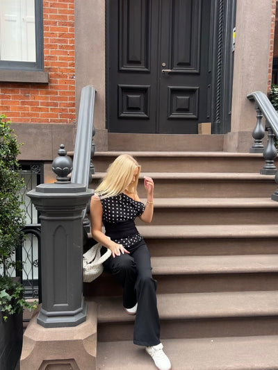 Kimmie | Polka dotted top