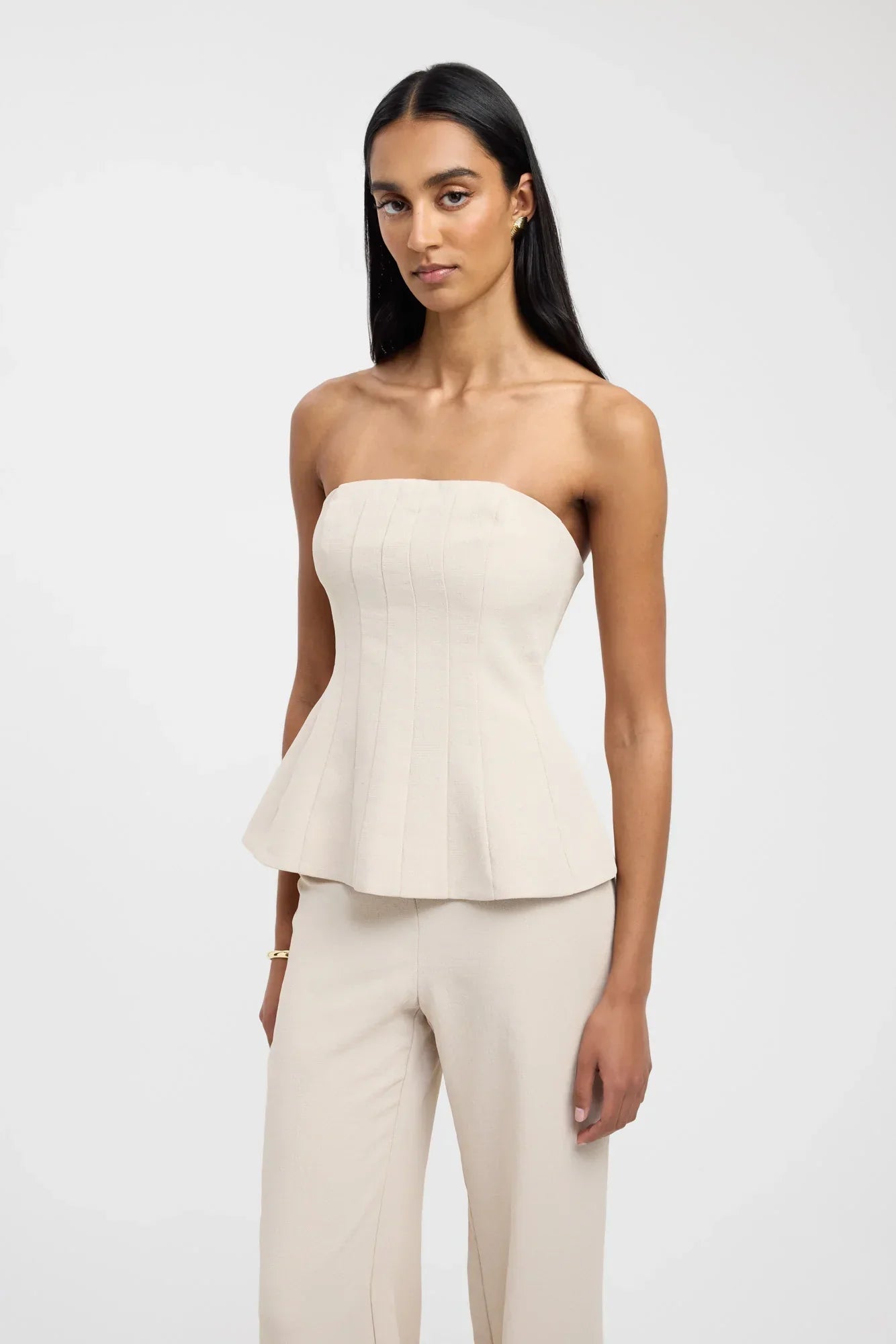 Oyster - Luxe Korset & Pantalon | Beige