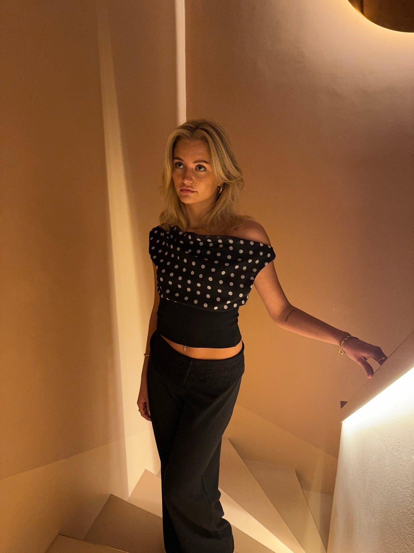 Kimmie | Polka dotted top