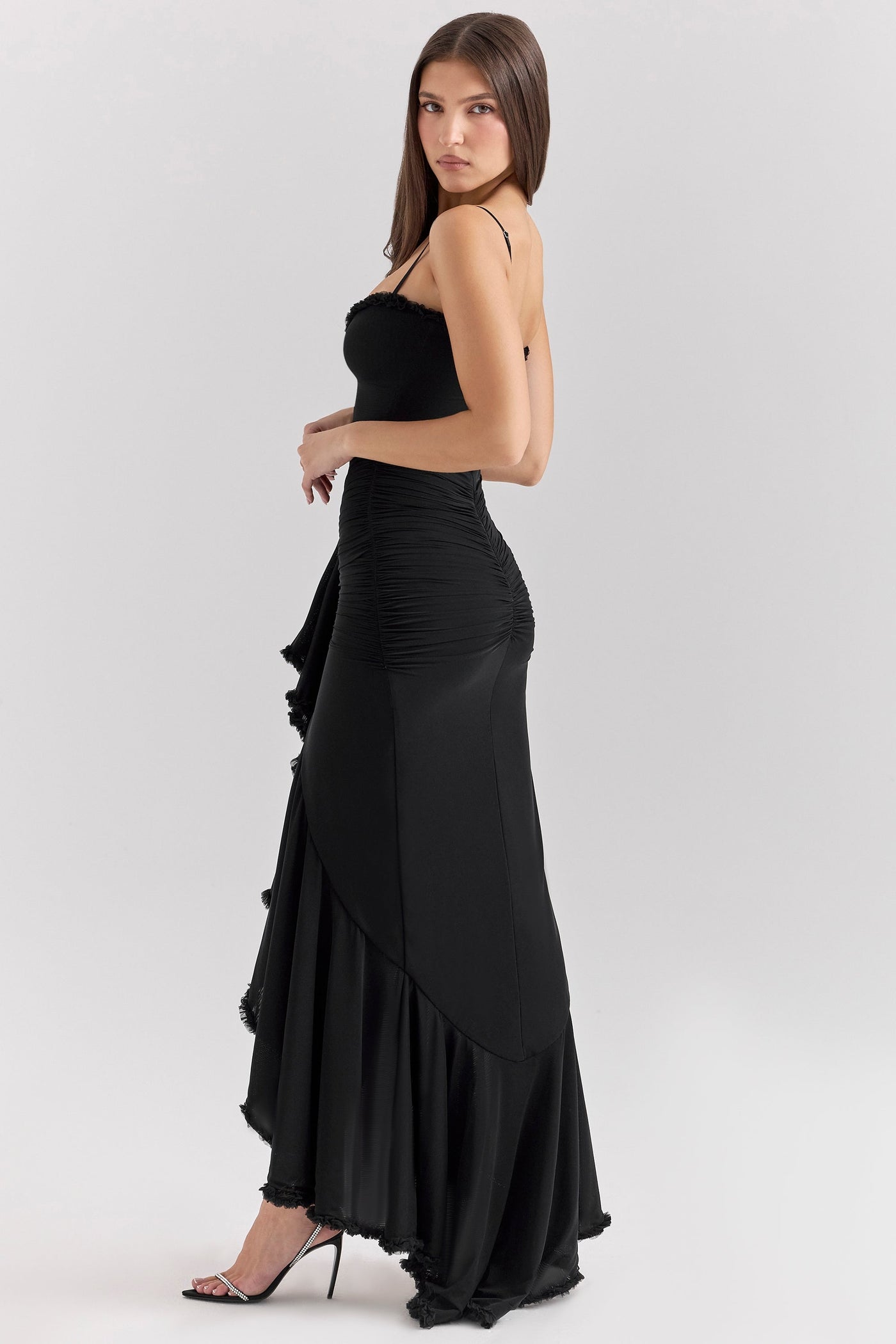 GABBI | RUFFLED MAXI DRESS
