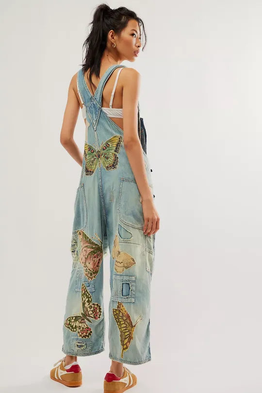 Magnolia - Jumpsuit vlindertuinbroek | Denim