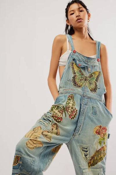 Magnolia - Jumpsuit vlindertuinbroek | Denim