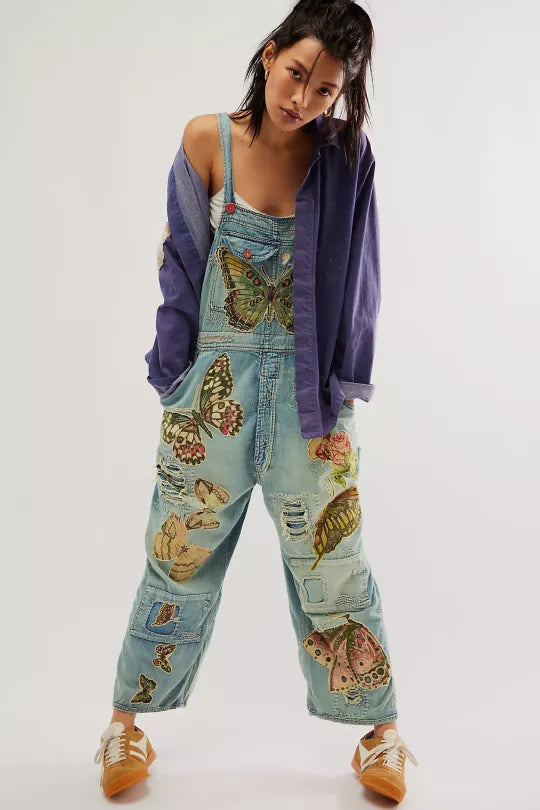 Magnolia - Jumpsuit vlindertuinbroek | Denim